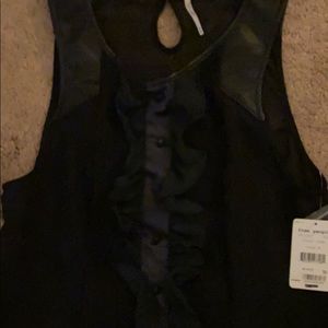Free People Black Shear Top